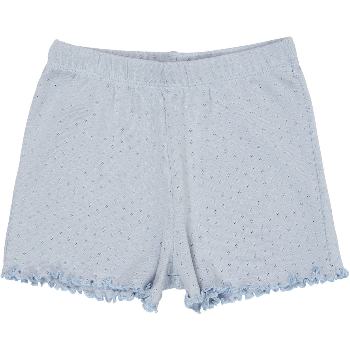 COPENHAGEN COLORS Dusty Blue Summer Pointelle Shorts