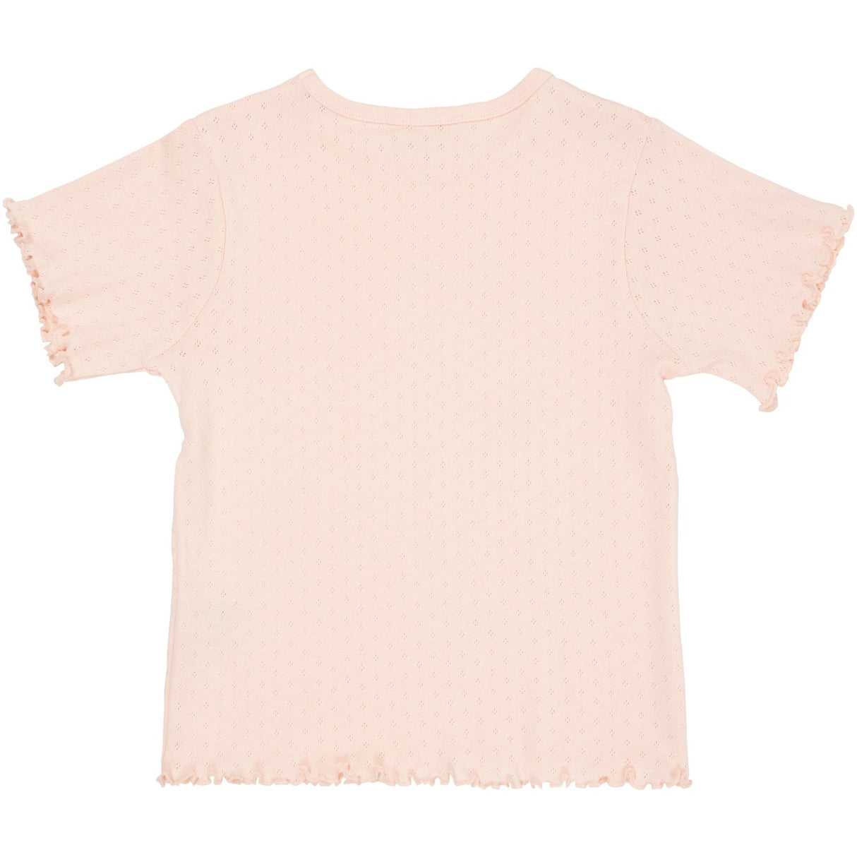 COPENHAGEN COLORS Dusty Rose Summer Pointelle T-Skjorte Ss