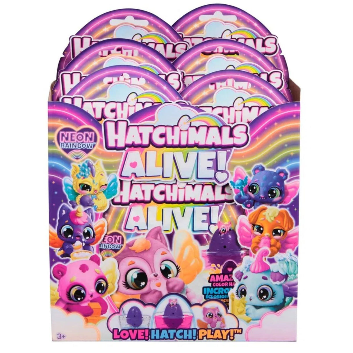 Hatchimals Alive Neon Rainbow 1 Pack Asst.