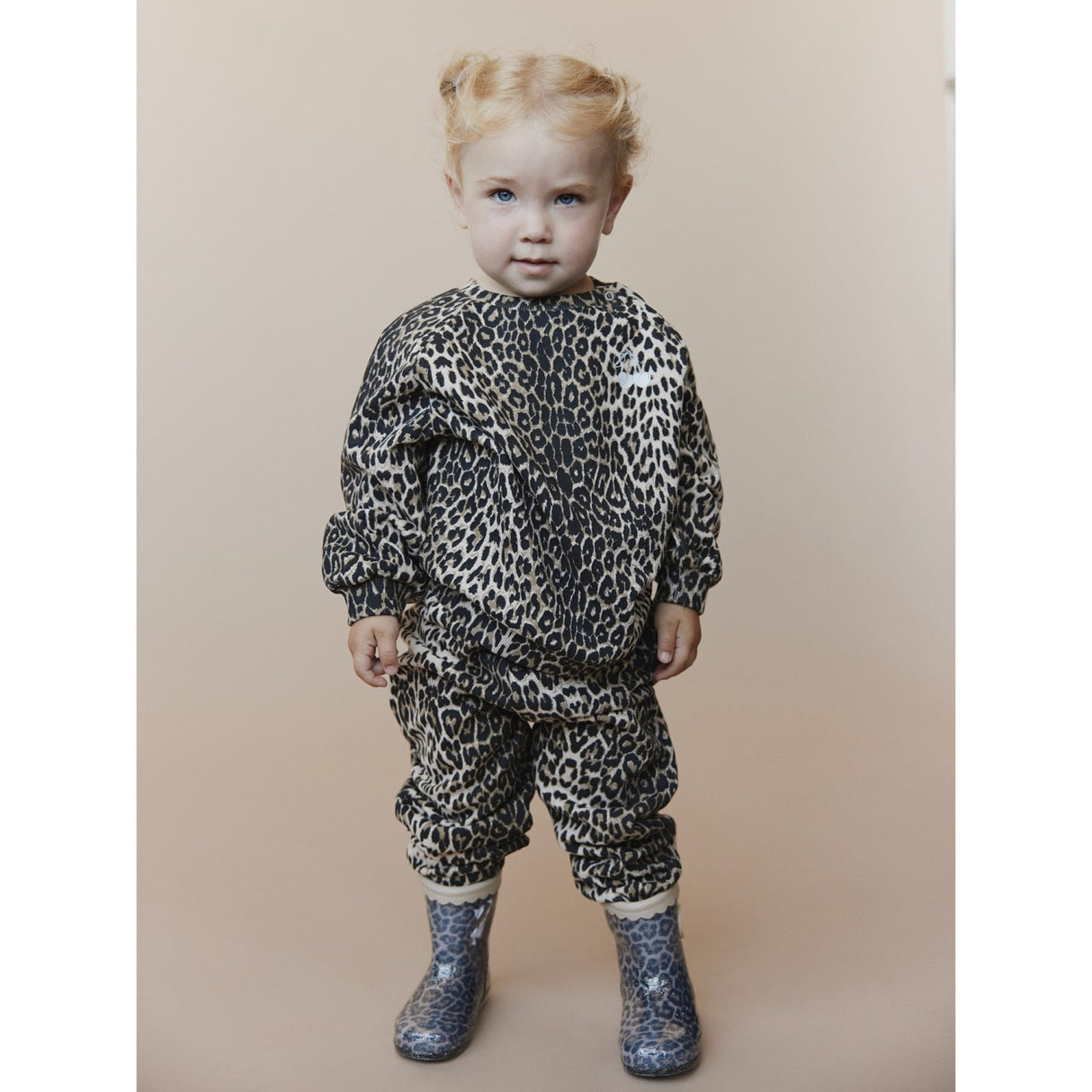 Sofie Schnoor Light Brown Leopard Collegegenser