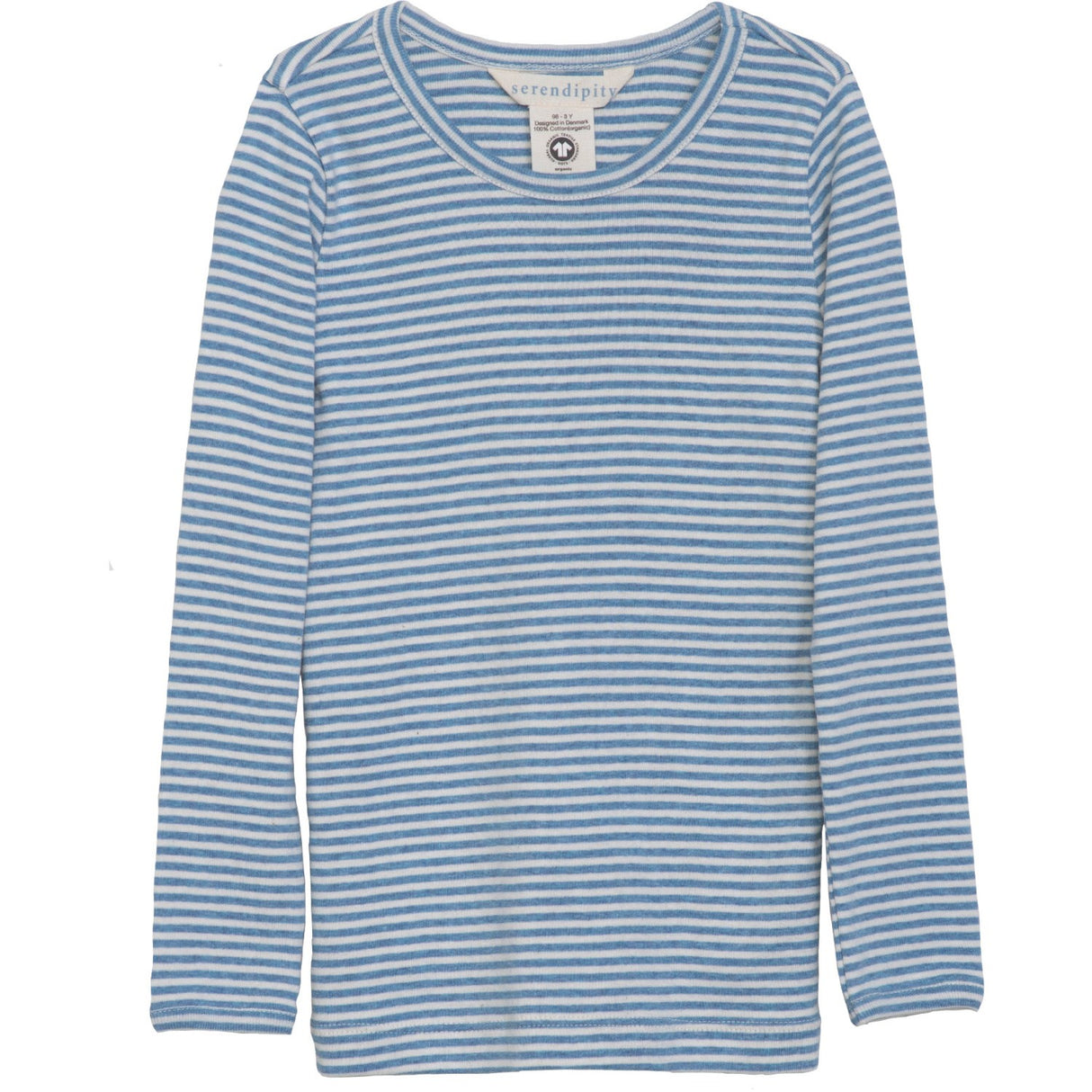 Serendipity Azur/Ecru Slim Bluse Stripe