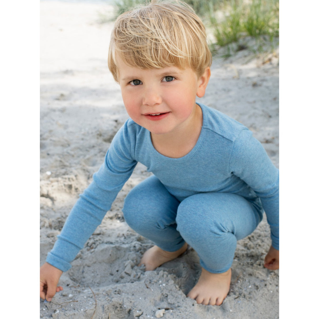 Serendipity Azur Slim Bluse