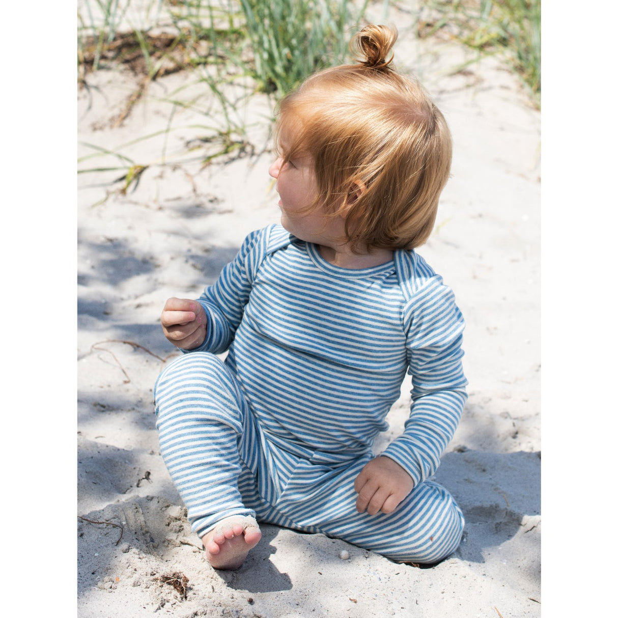 Serendipity Azur/Ecru Baby Body Stripe