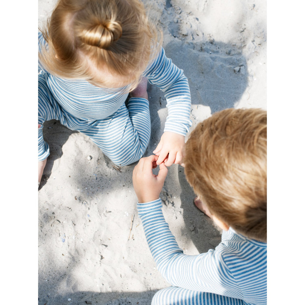 Serendipity Azur/Ecru Slim Bluse Stripe