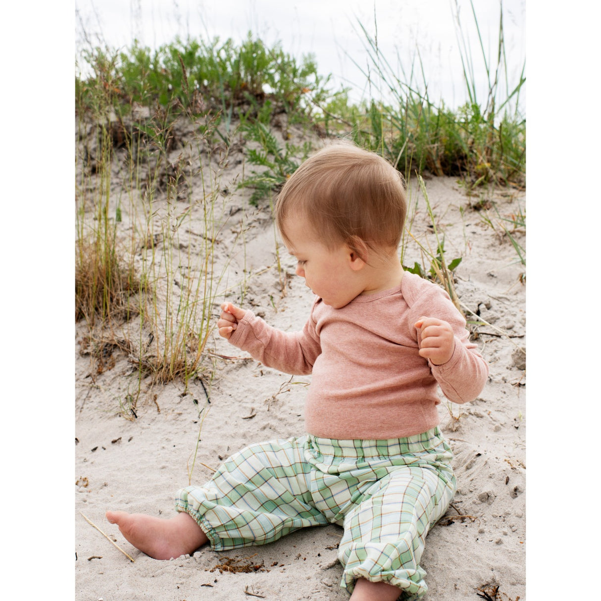 Serendipity Aloe Checks Baby Bukser