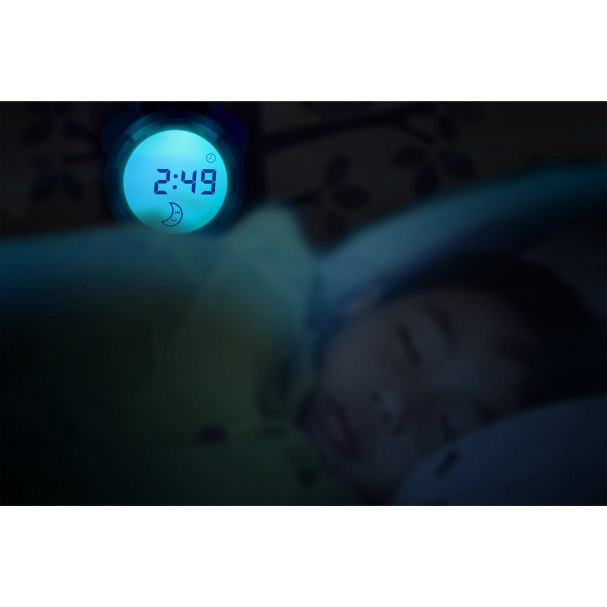 Alecto White Sleep Trainer, Night Light Og Alarm Clock