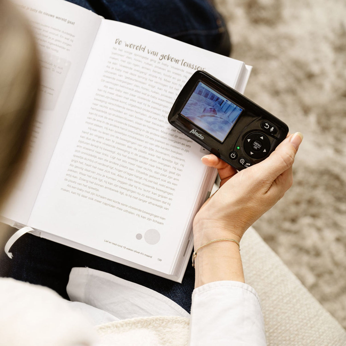 Alecto Baby Monitor Med 2,4 Inch Camera