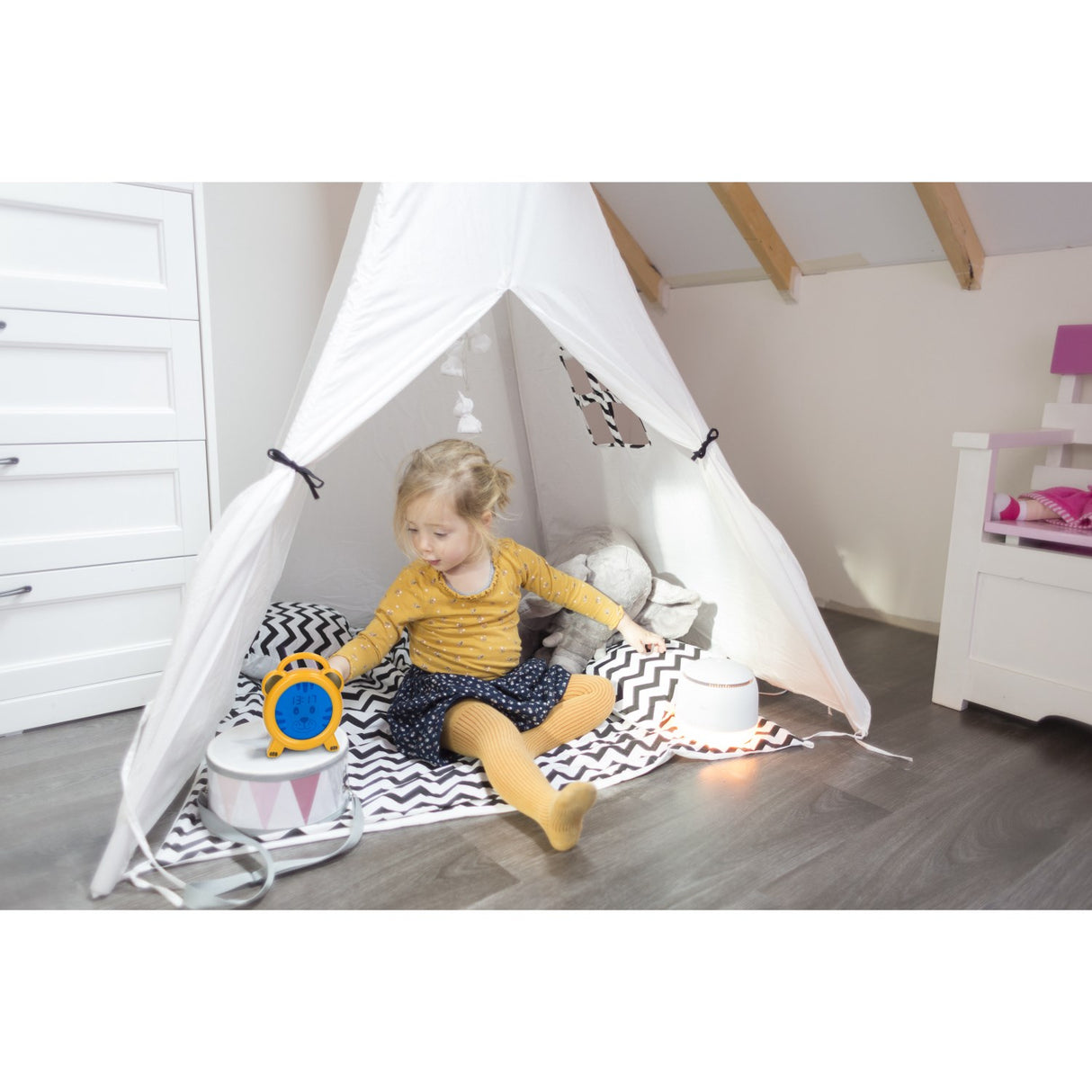 Alecto Tiger Sleep Trainer, Night Light, Alarm Clock