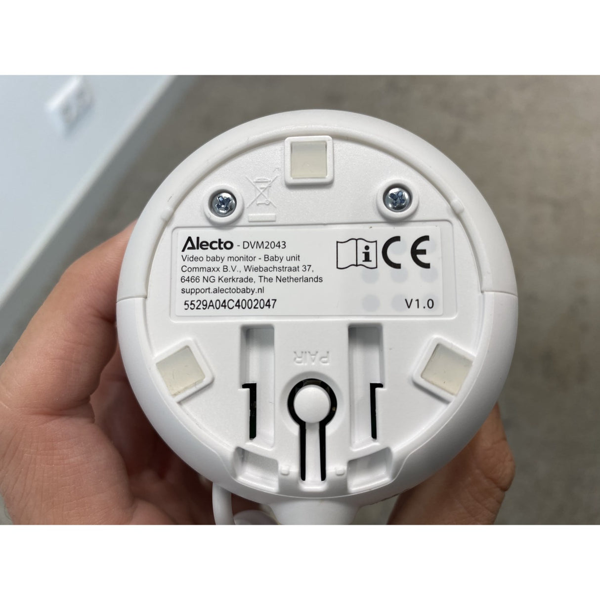 Alecto Video Baby Monitor Med 4.3 Inch Farge Display