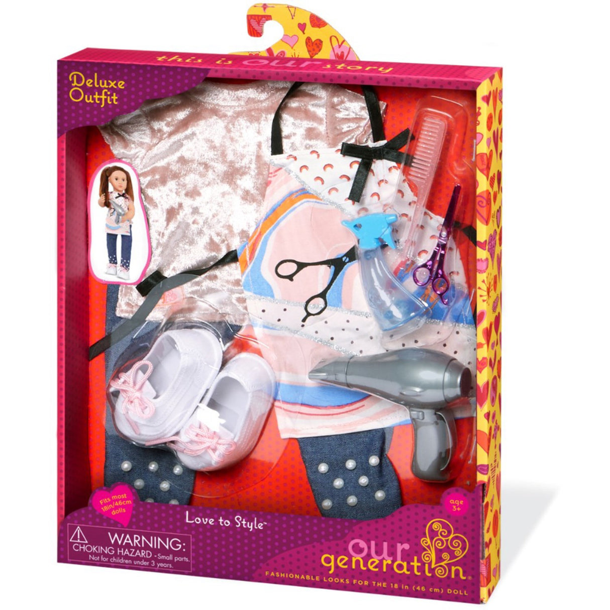 Our Generation Deluxe Dukkeklær Frisør