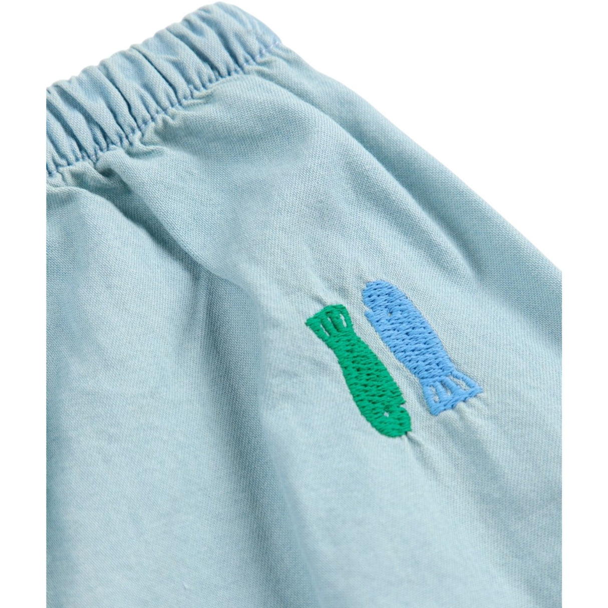 Bobo Choses Lys Blue Lucky Fish Embroidery Bloomer