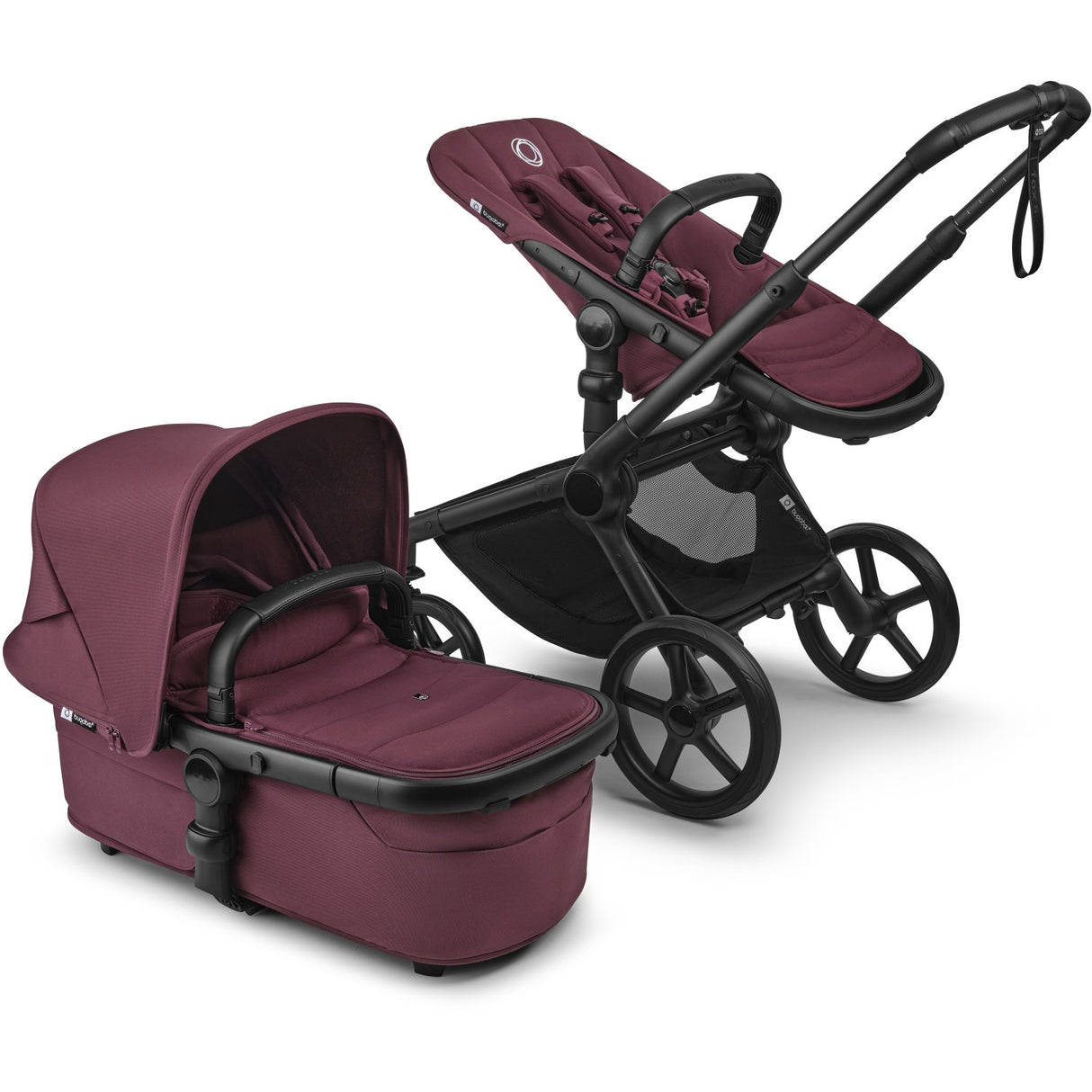 Bugaboo Fox 5 Renew Complete Black/Dark Cherry-Dark Cherry