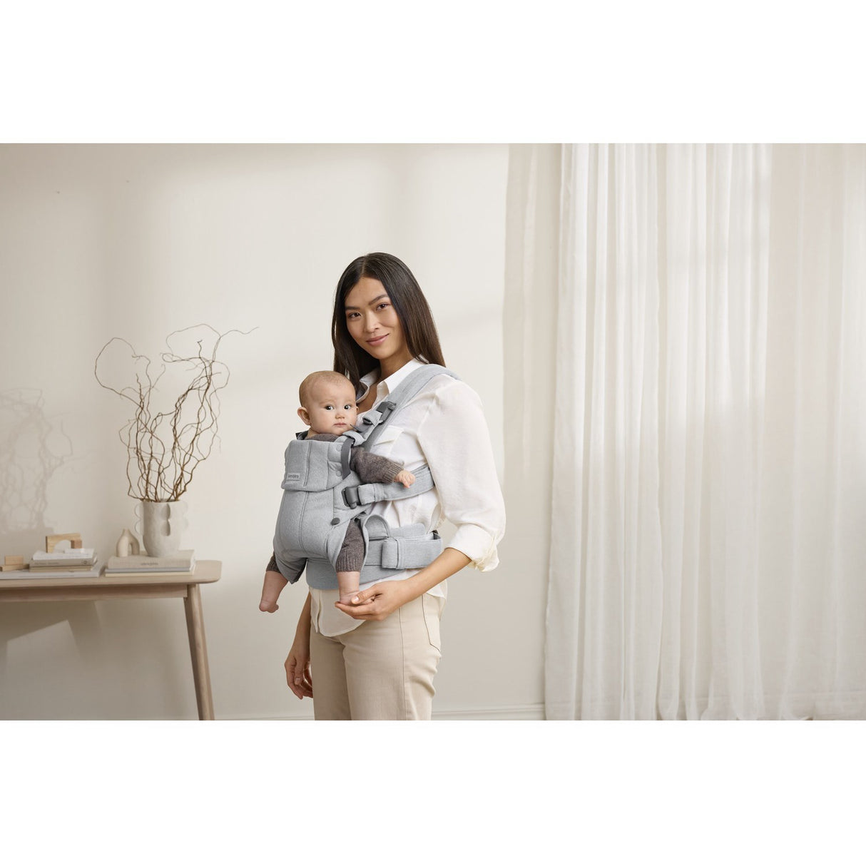 BabyBjörn Light Grey Baby-bærer Harmony Mélange