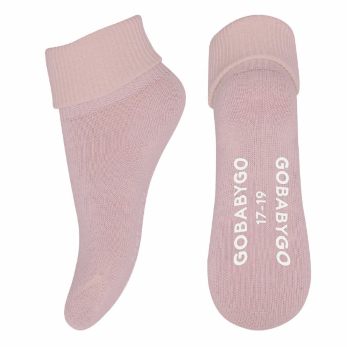 Gobabygo Alt Rosa Non Slip Strømper Organic Bomull