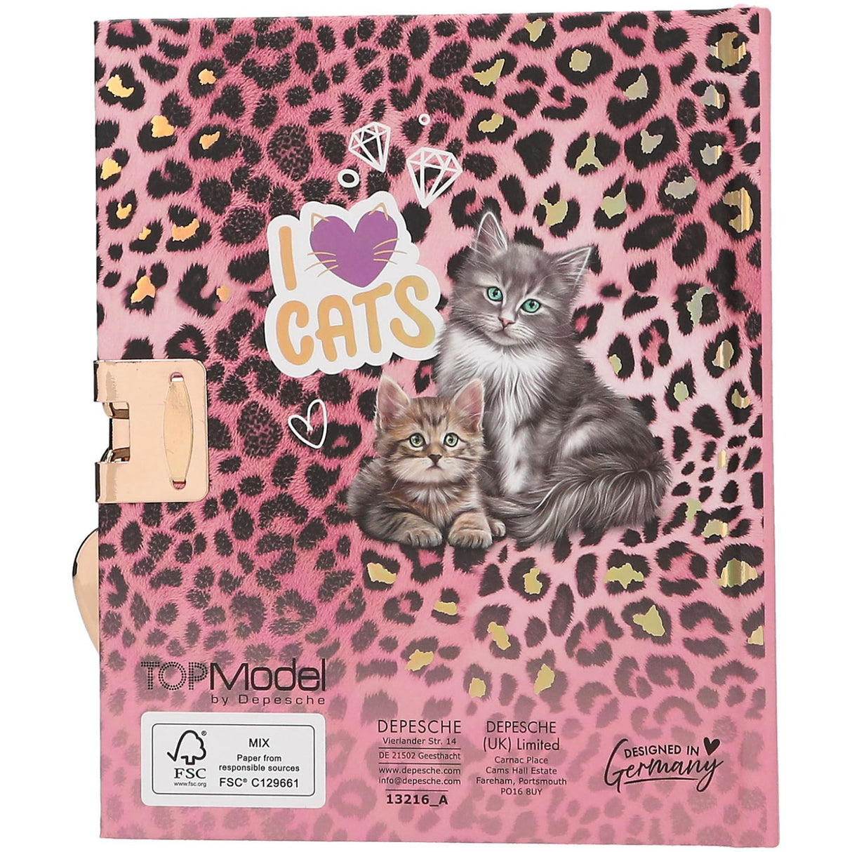 TOPModel Dagbok Med Secret Pen