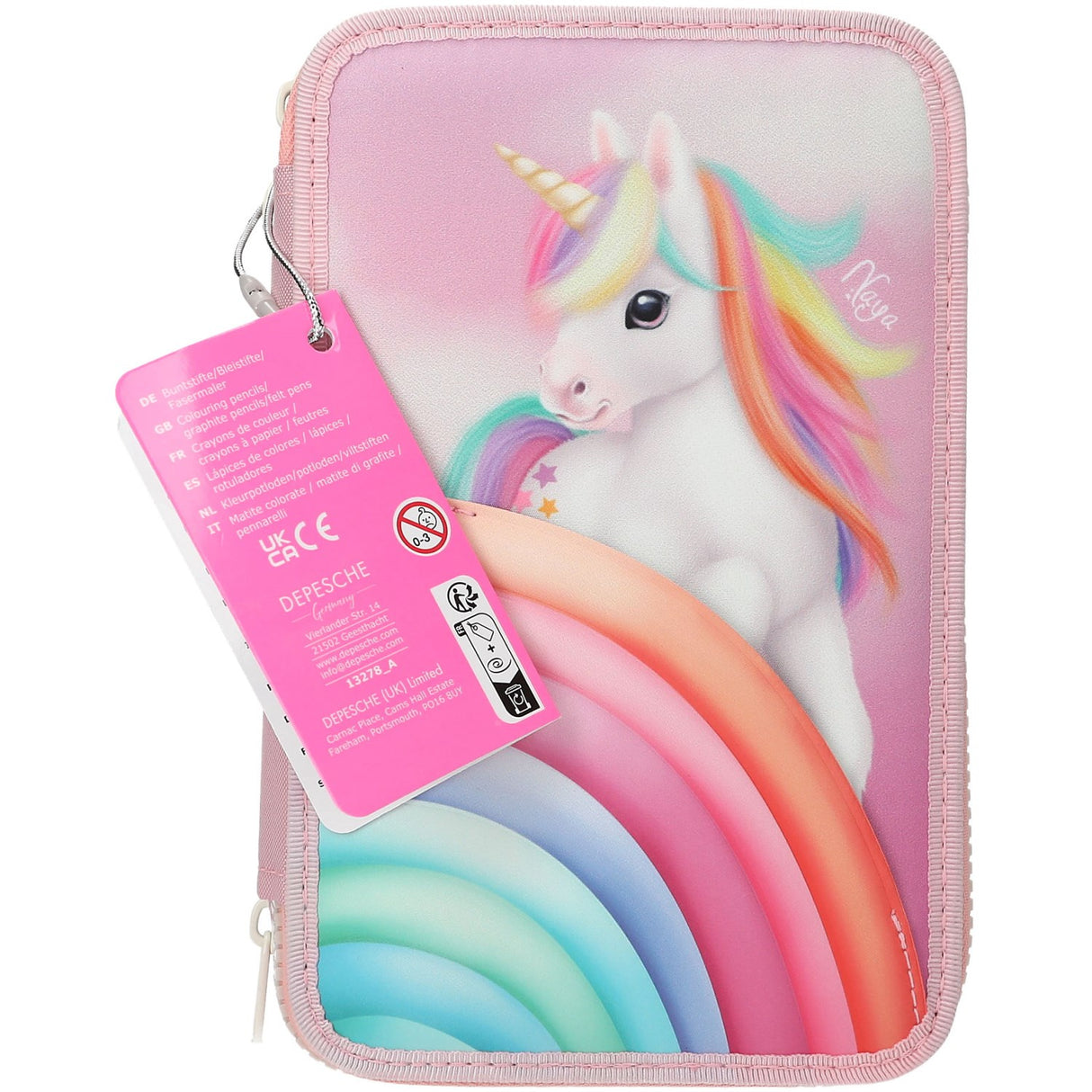 Ylvi Triple Pencil Case Farge Cloud