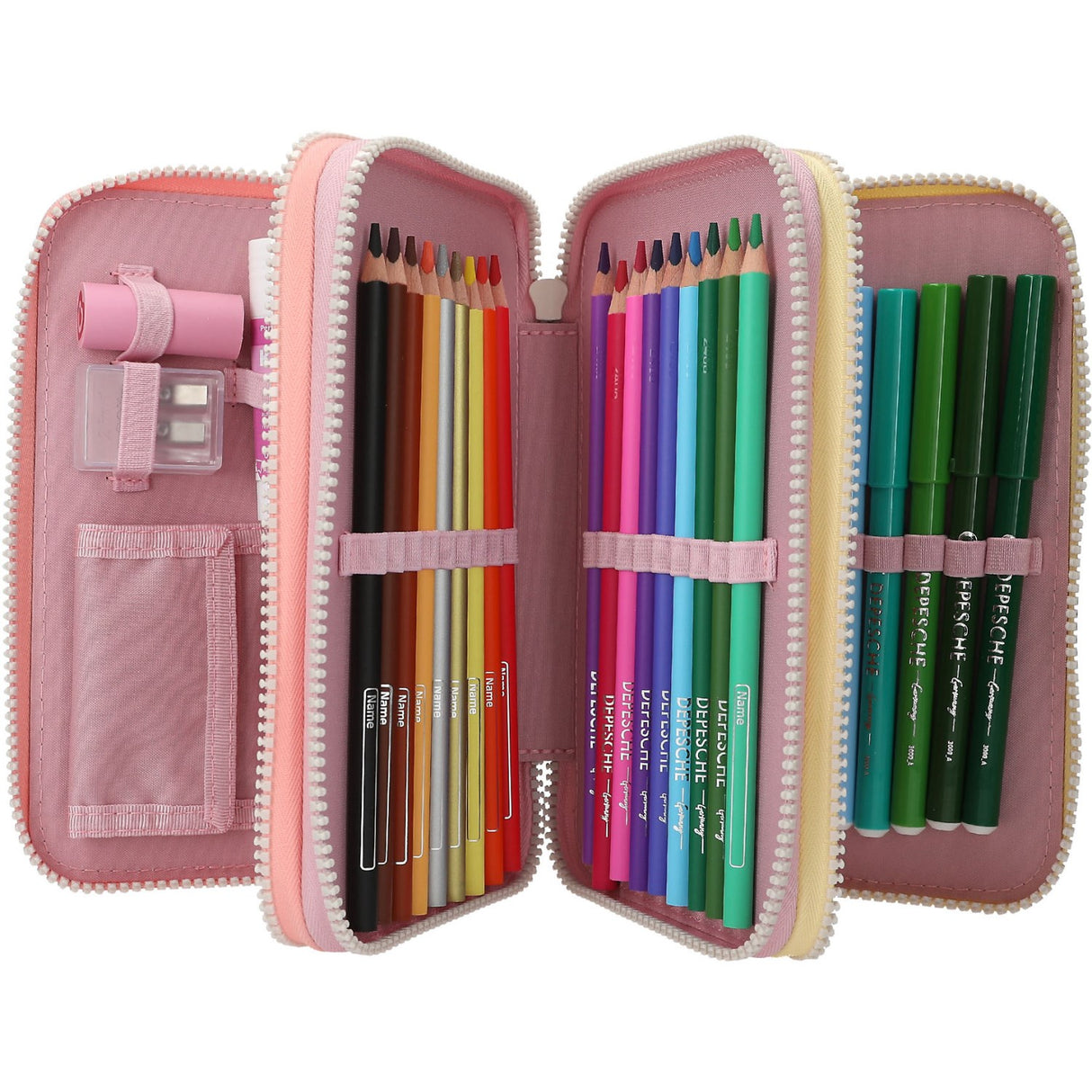 Ylvi Triple Pencil Case Farge Cloud