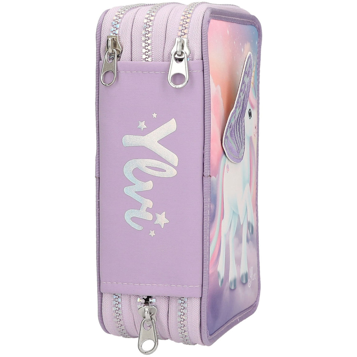Ylvi Triple Pencil Case Med Appliquéd Wing