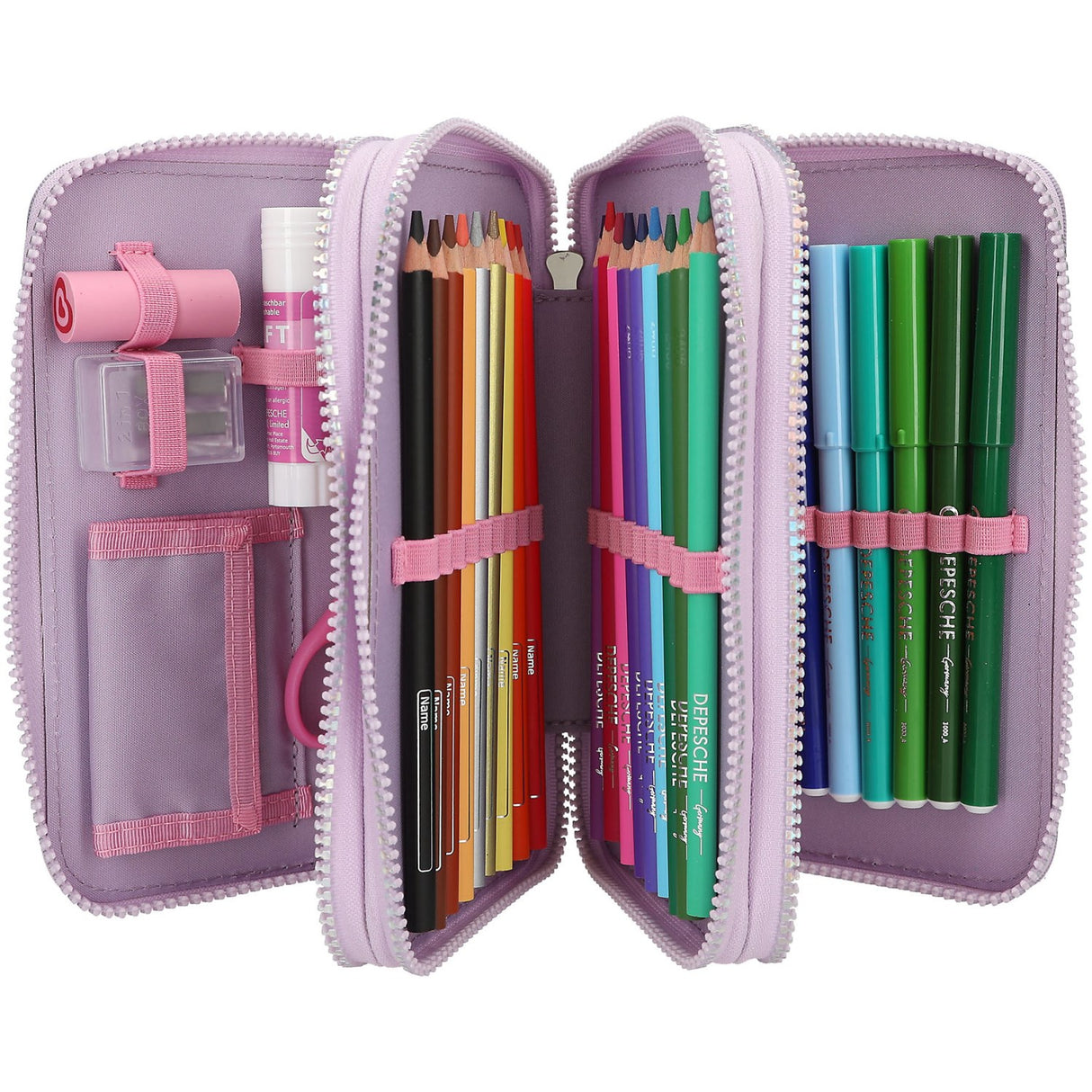 Ylvi Triple Pencil Case Med Appliquéd Wing