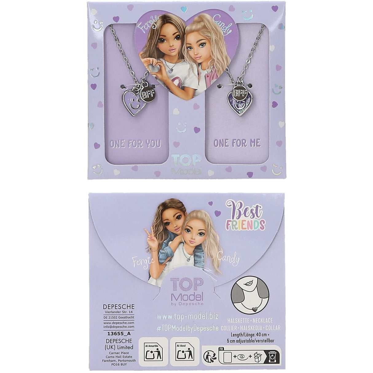 TOPModel BFF Necklace Sett Purple