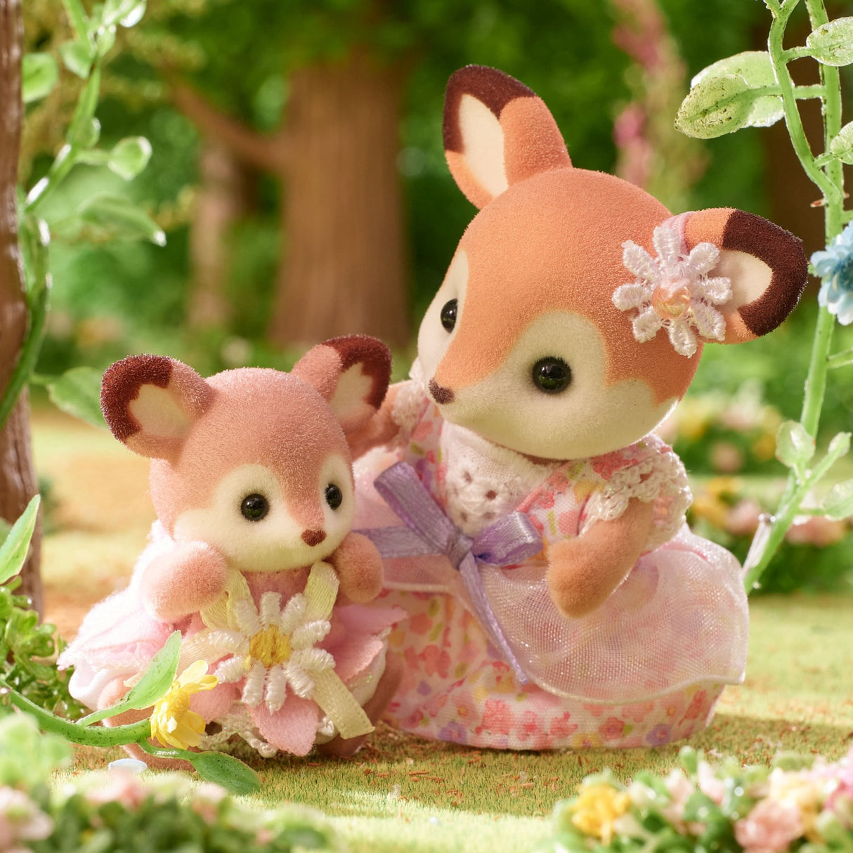 Sylvanian Families® Deer Babies - Floral Swing Sett