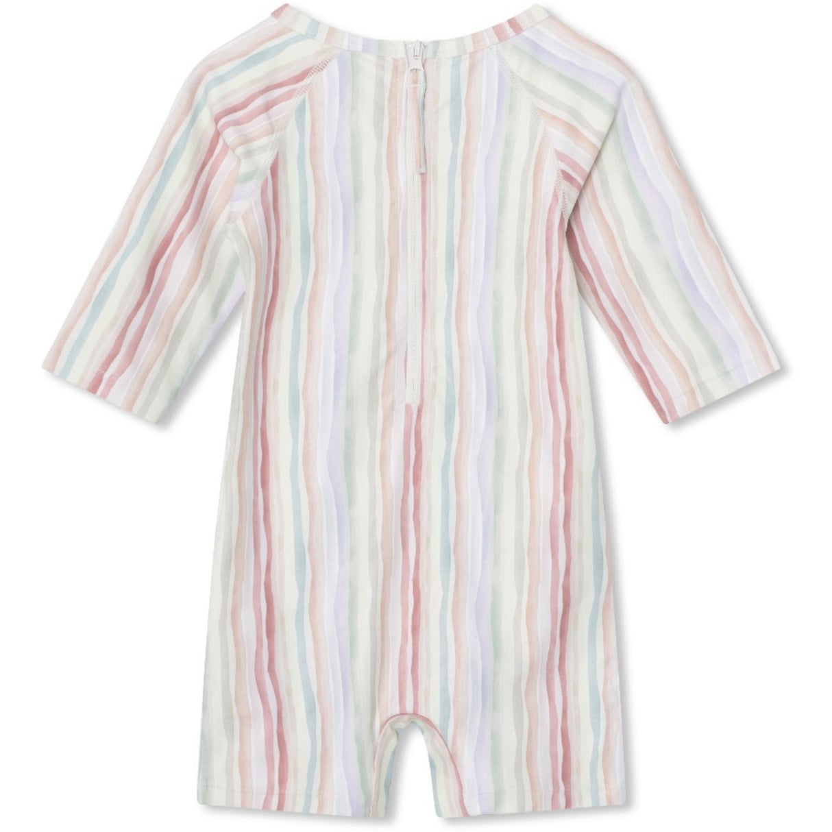 Mini A ture Wavy Stripes Goldie 3/4 Printed Kjole. GRS