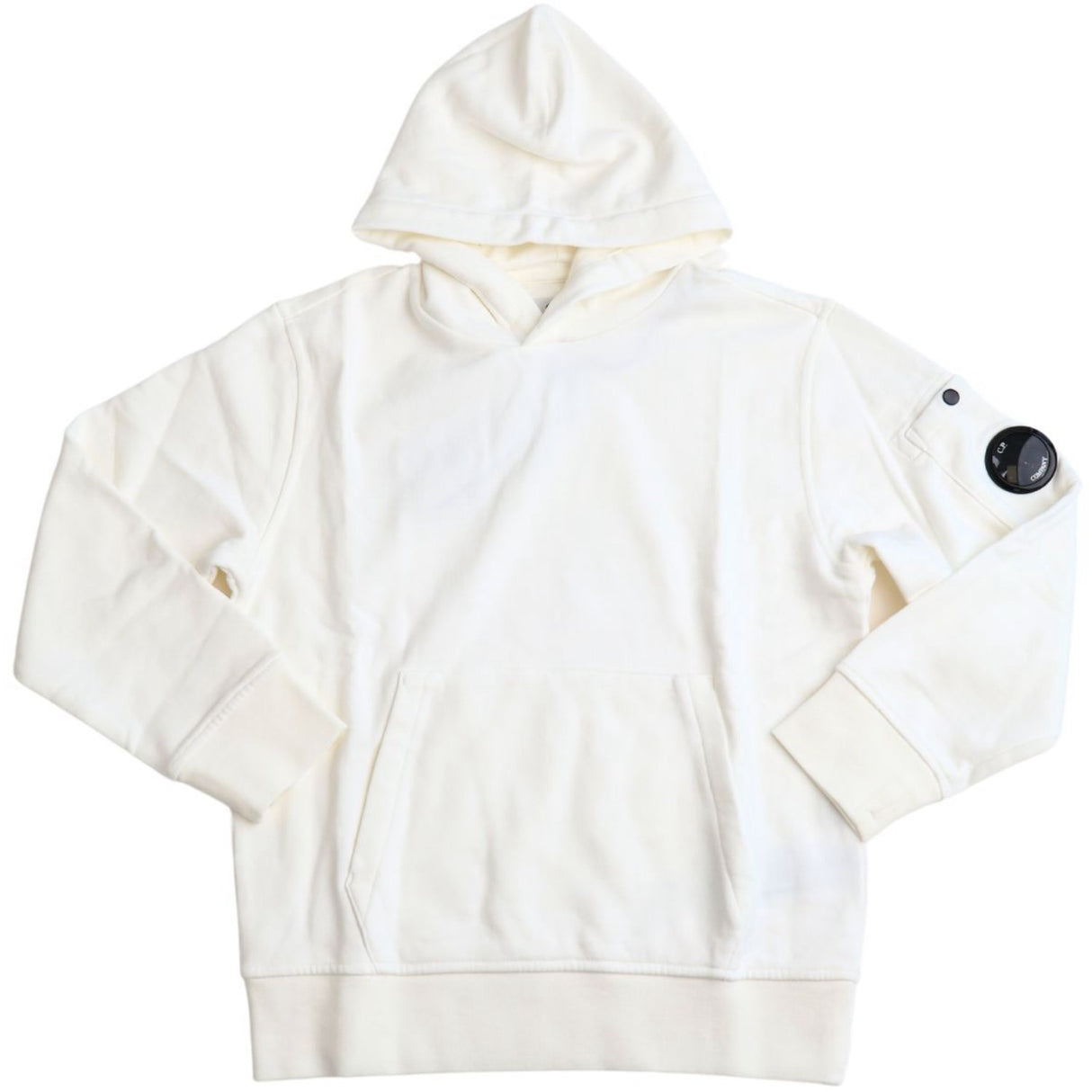 C.P. Company Gauze White Collegegenser W/Hood