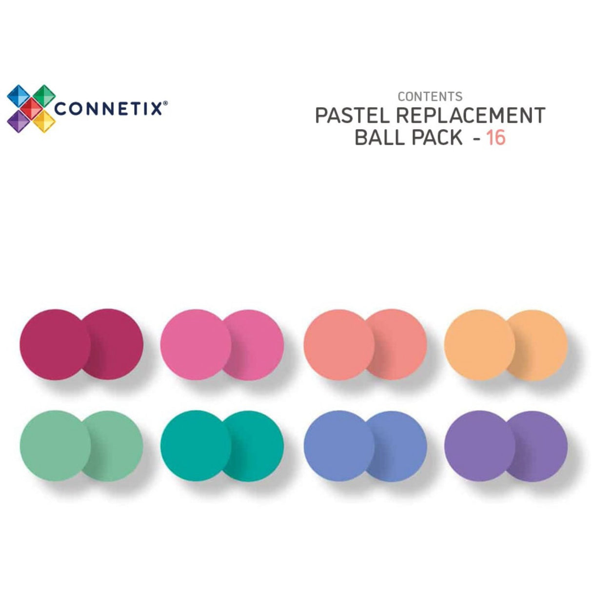 Connetix Pastel Ball Pakke 16 Styks