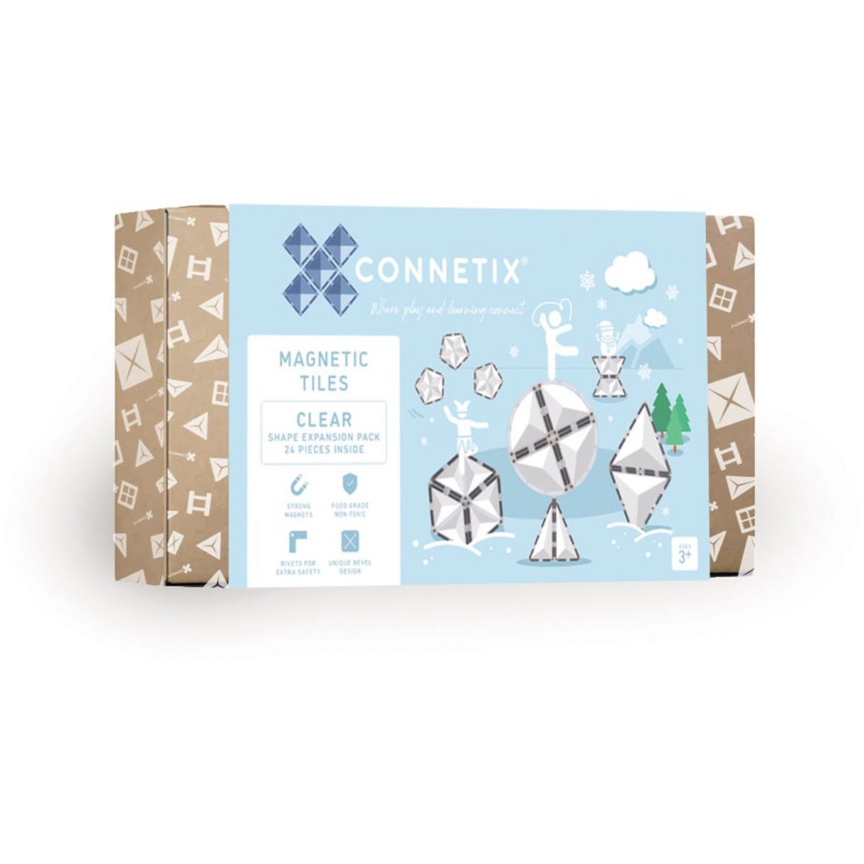 Connetix Clear Shape Expansion Pakke 24 Styks