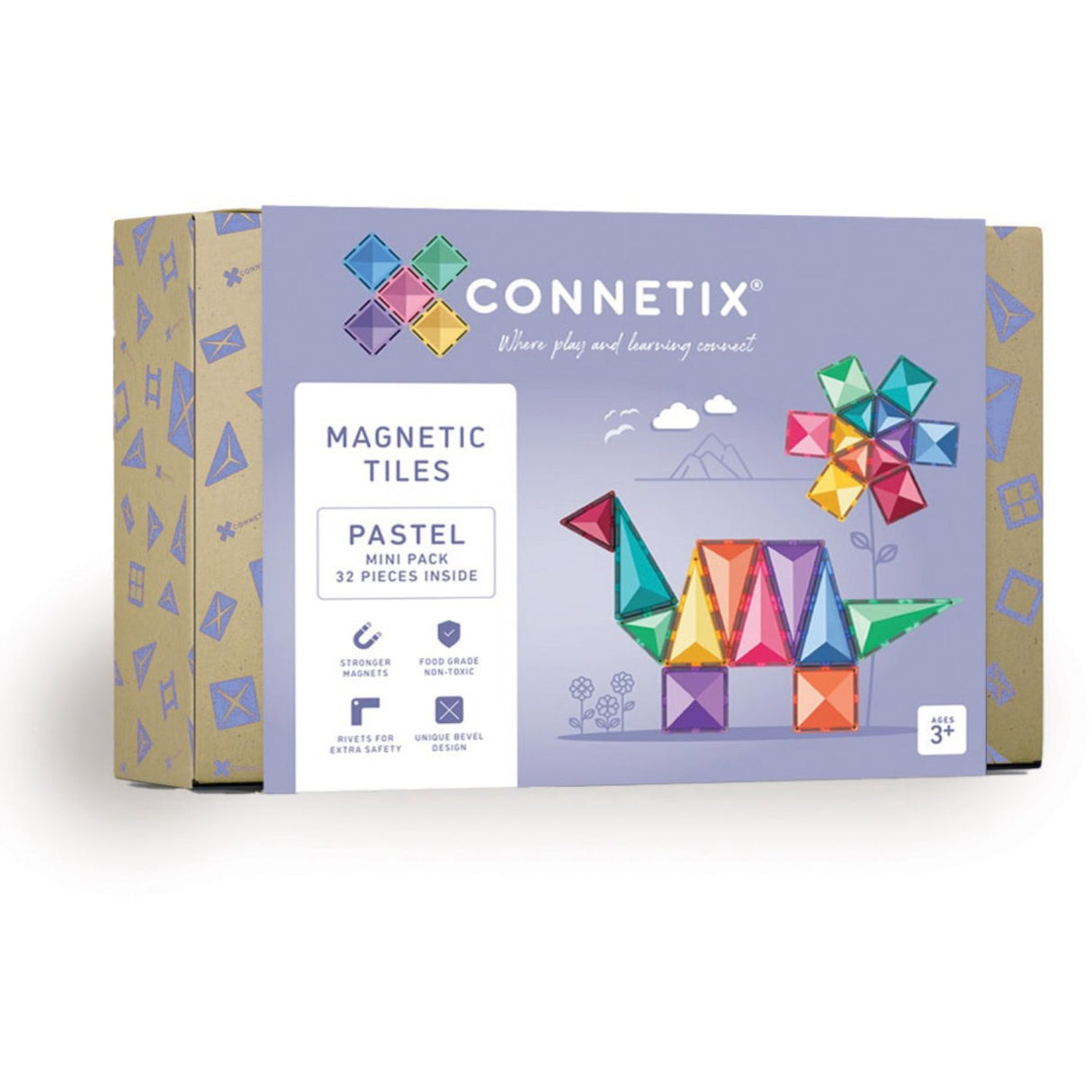Connetix Pastel Mini Pakke 32 Styks