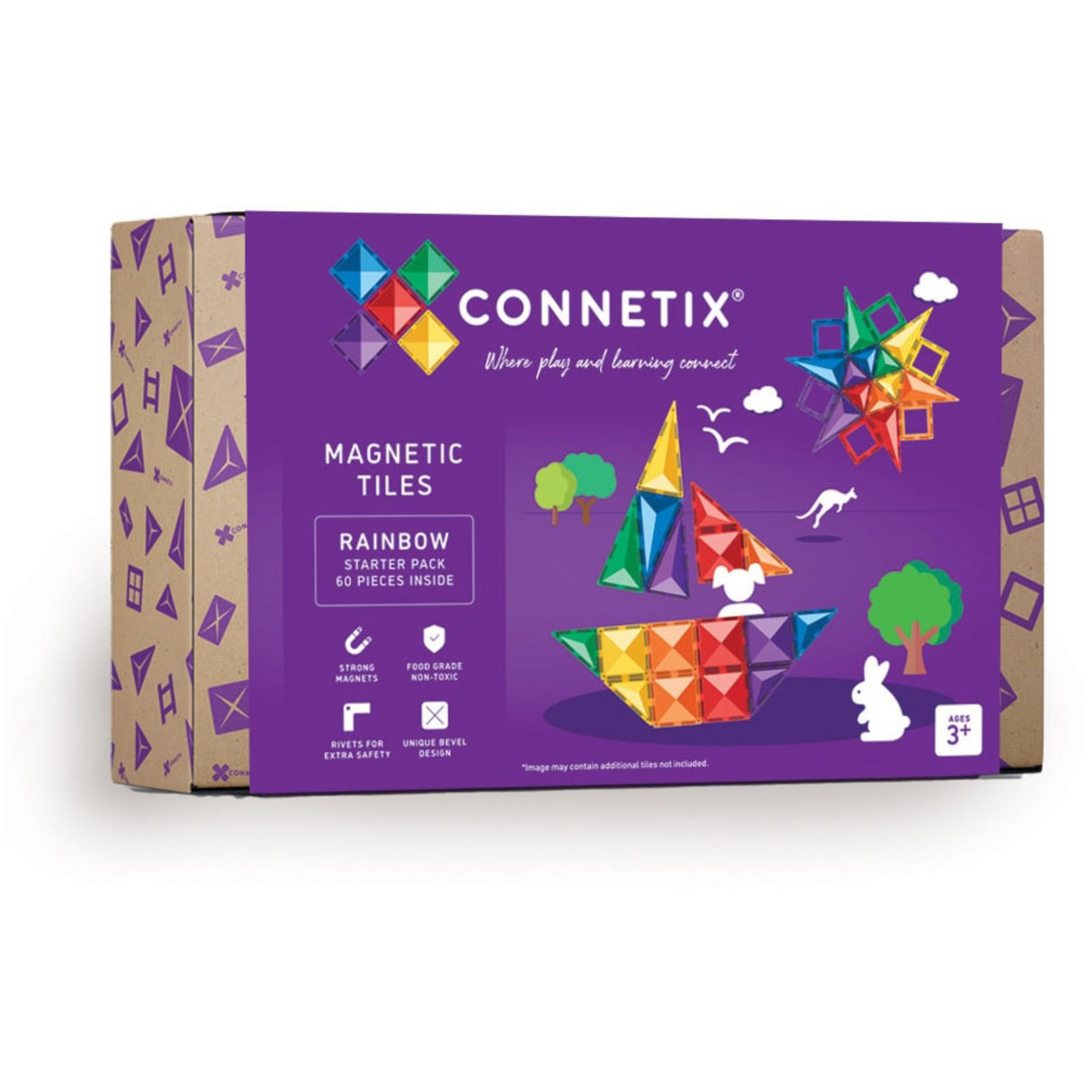 Connetix Rainbow Starter Pakke 60 Styks