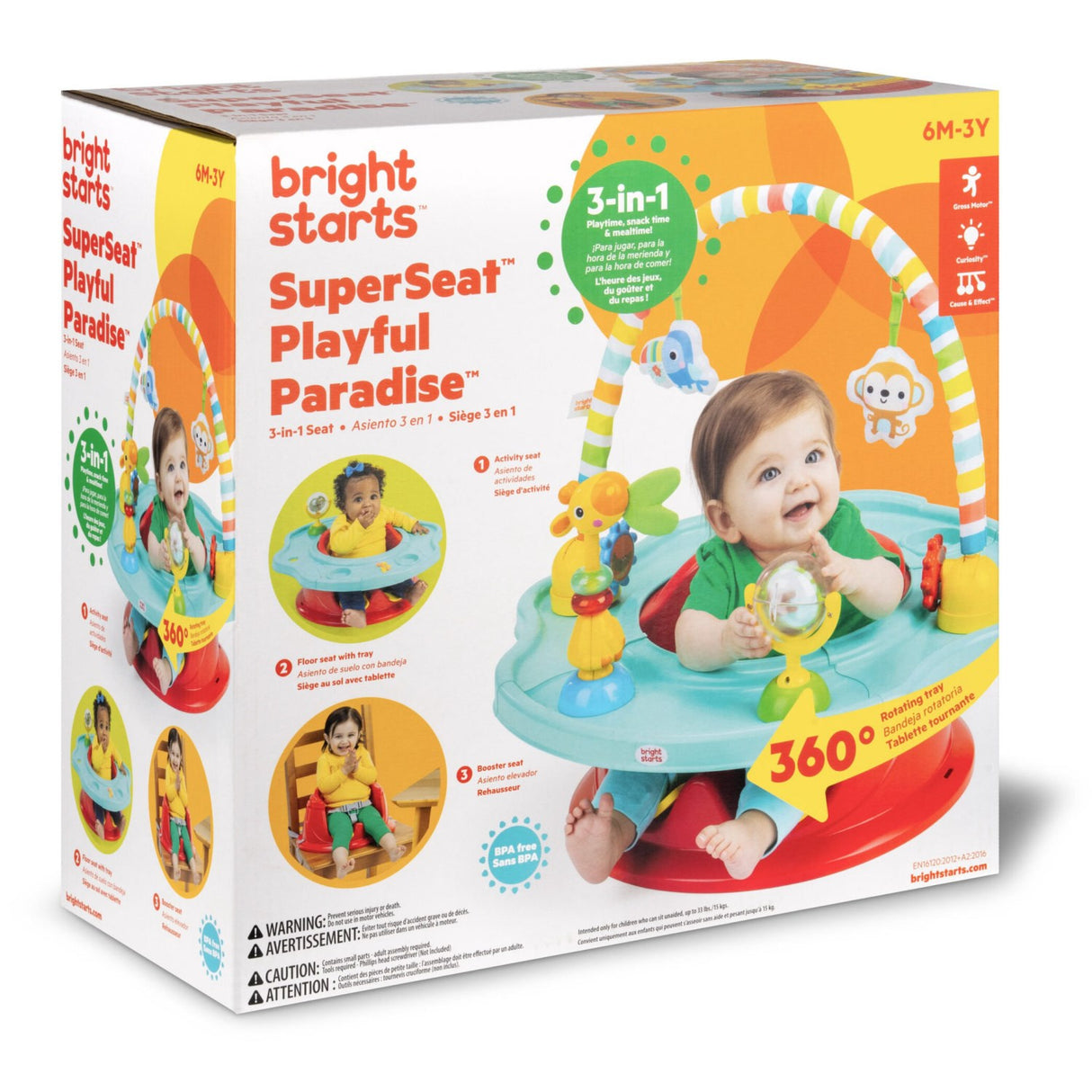 Bright Starts Superseat® Playful Paradise™ 3-In-1 Sete
