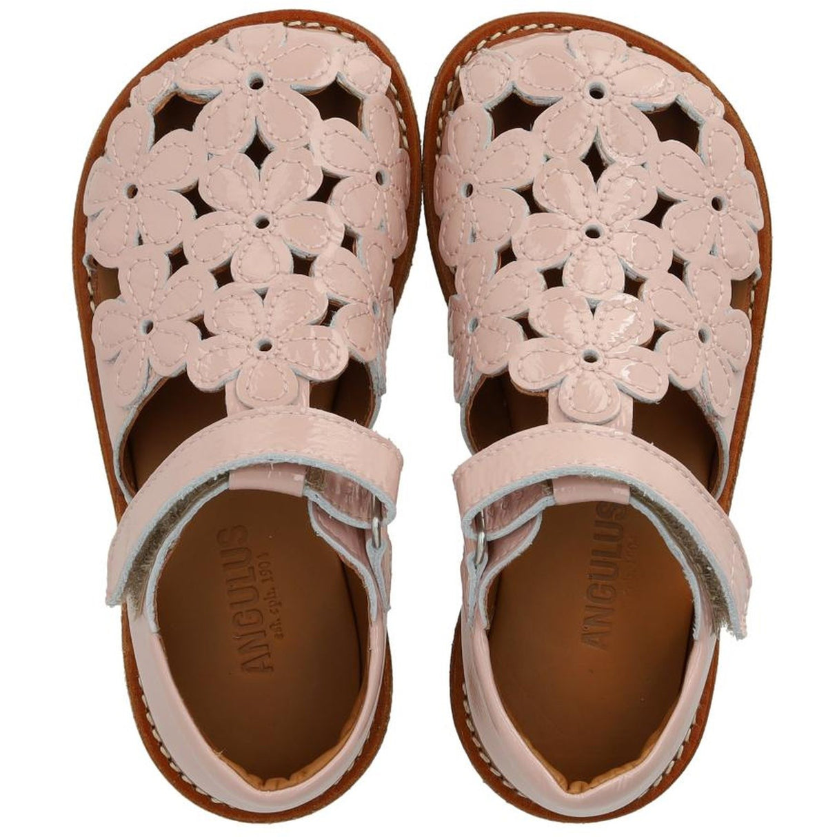 Angulus Rosebud Sandal Med Blomsterdetaljer