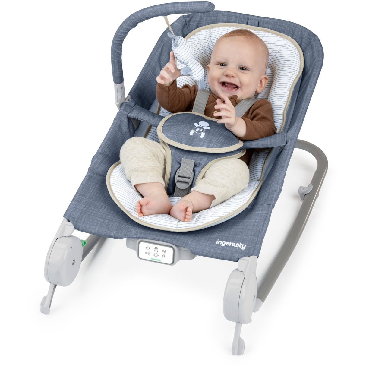 Ingenuity Chambray Happy Belly™ Rock-To-Bounce Massage Sete