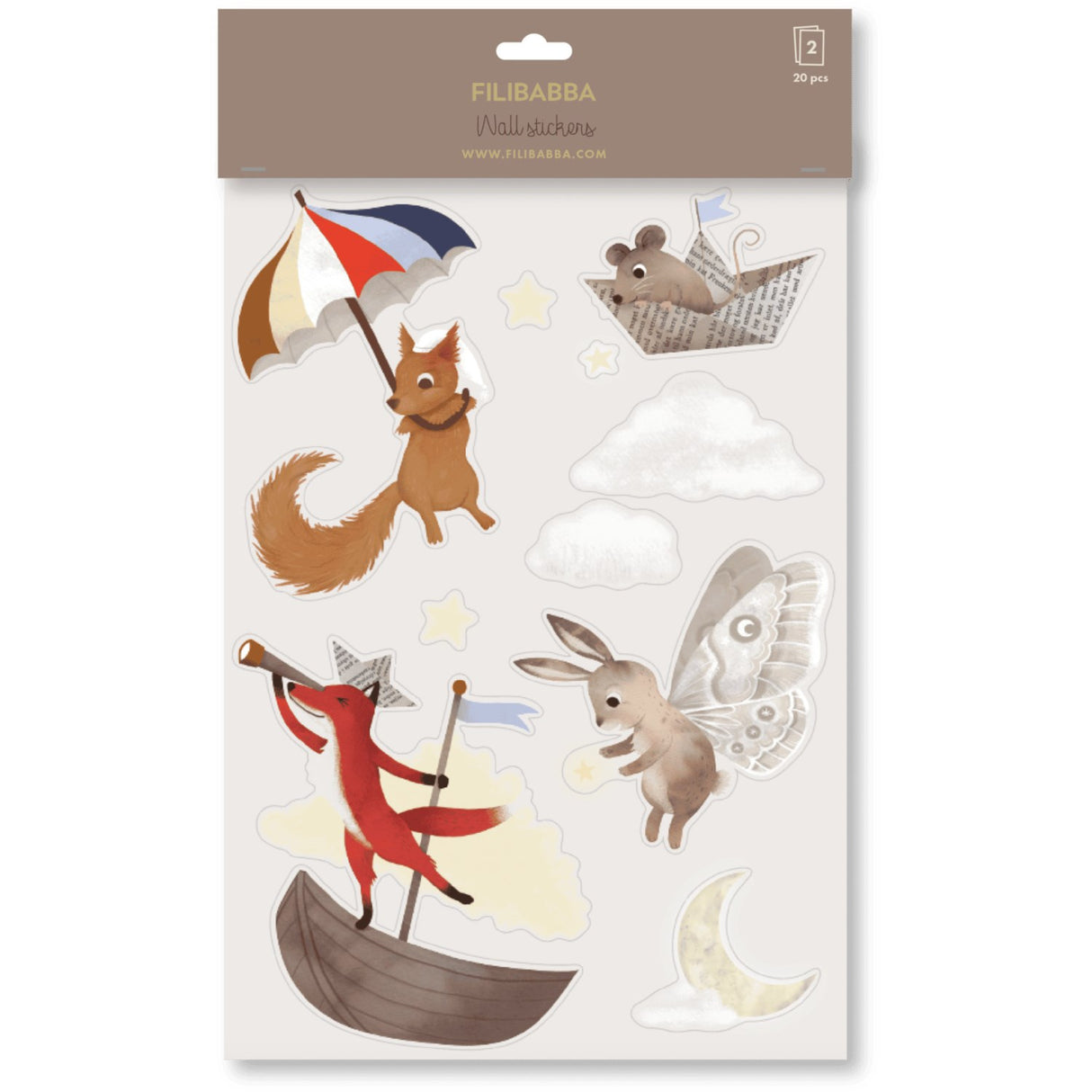 FILIBABBA Dreamy Adventurers Wallstickers