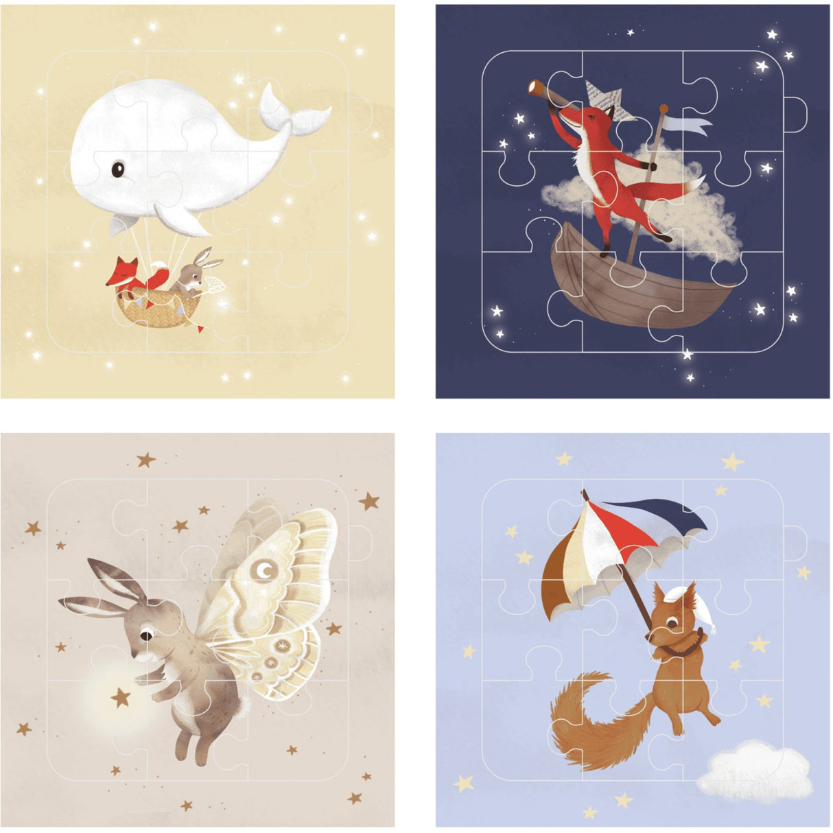 FILIBABBA Dreamy Adventurers Puslespill Bok