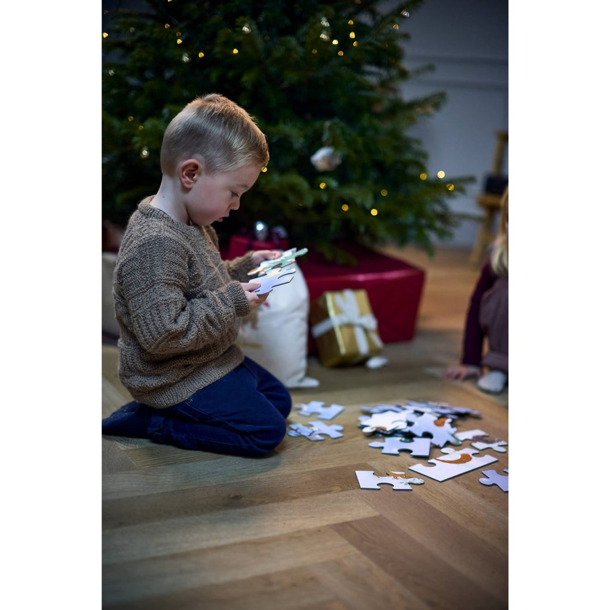 FILIBABBA Forest Friends Puslespill 30 Styks 45x45 Cm Wonderful Winter