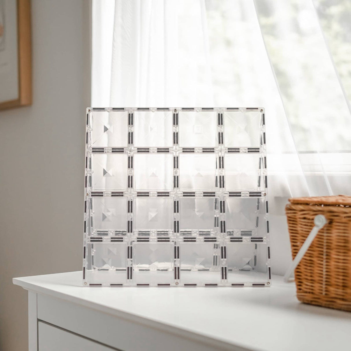 Connetix Clear Base Plate Pakke 2 Styks