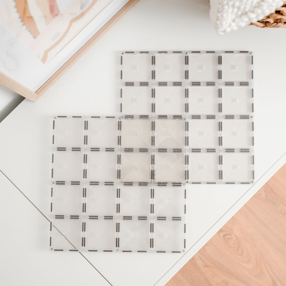 Connetix Clear Base Plate Pakke 2 Styks