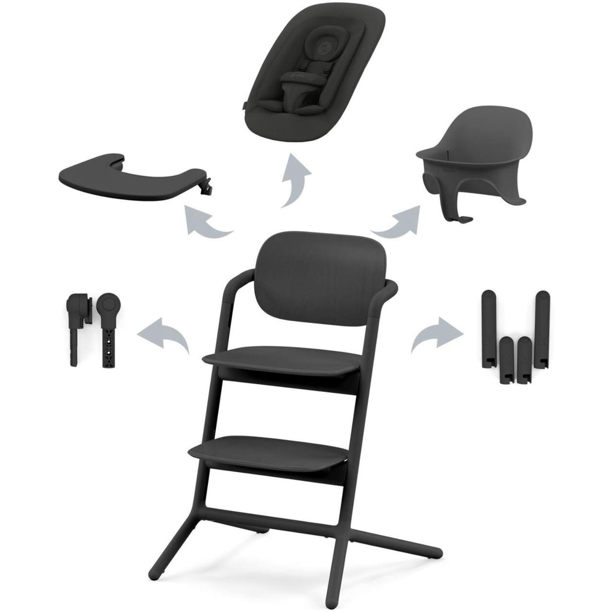 Cybex Stunning Black LEMO 4in1 Sett