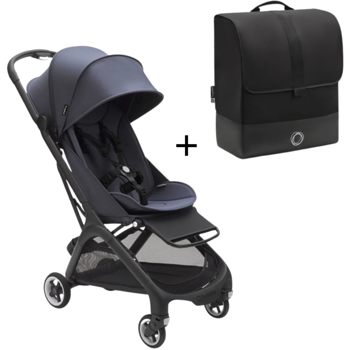Bugaboo Butterfly Barnevogn og Transportkoffert Blue Pakke