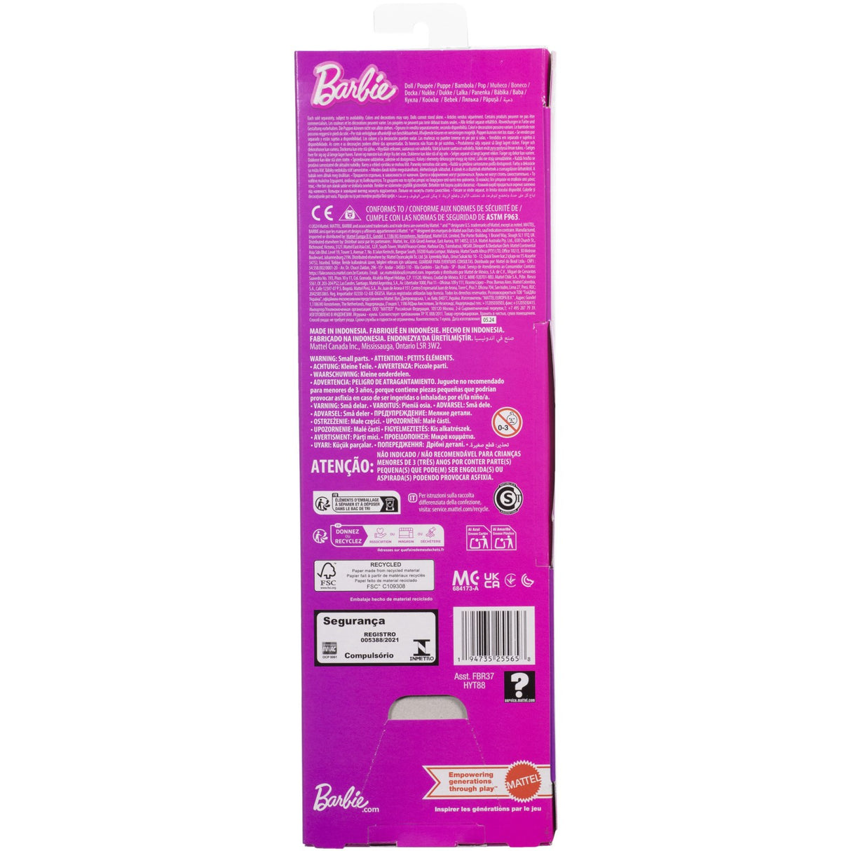 Barbie® Fashionista Dukke Pink Kjole Heart Cutout