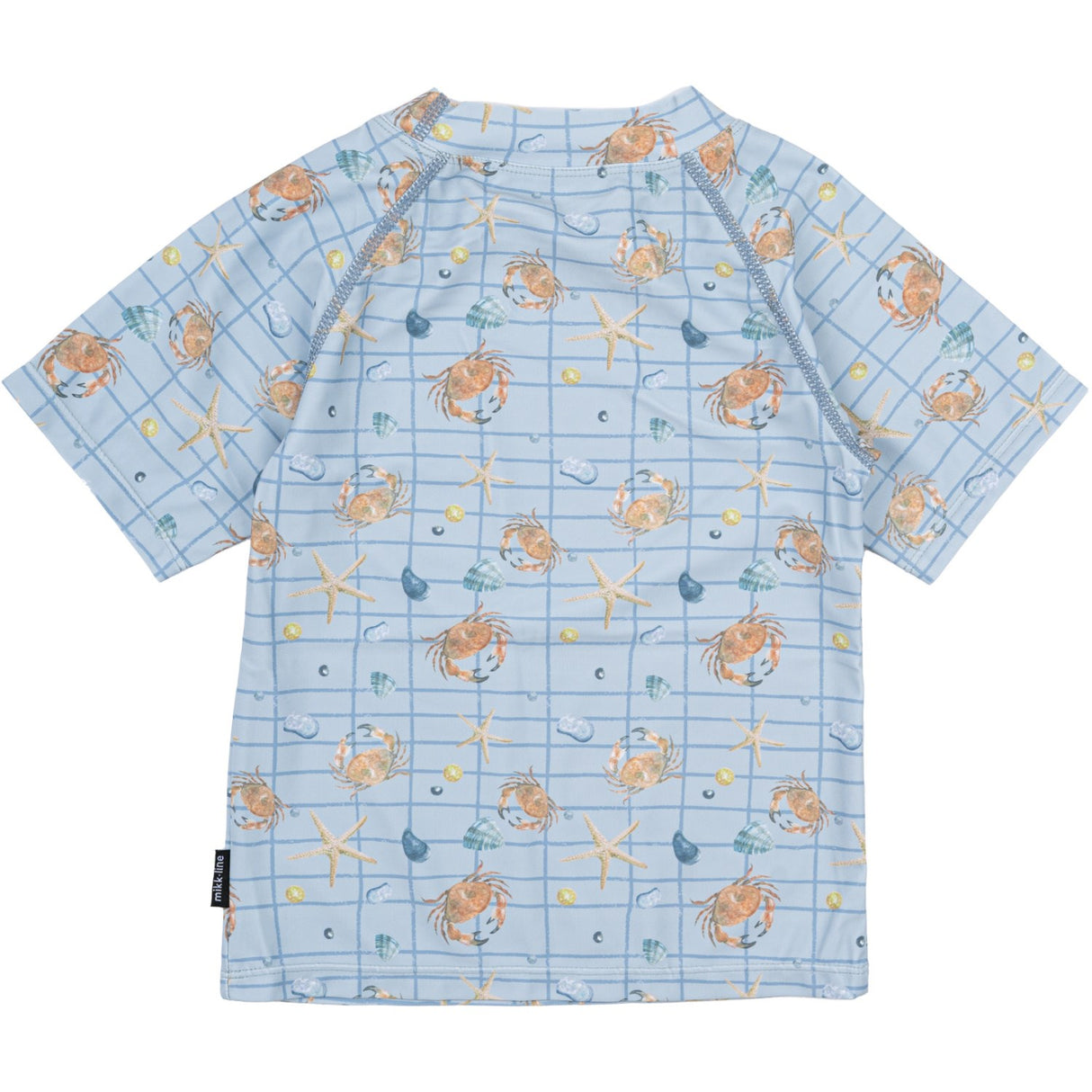 Mikk-Line Faded Denim AOP UV Bade Trøje Resirkulert