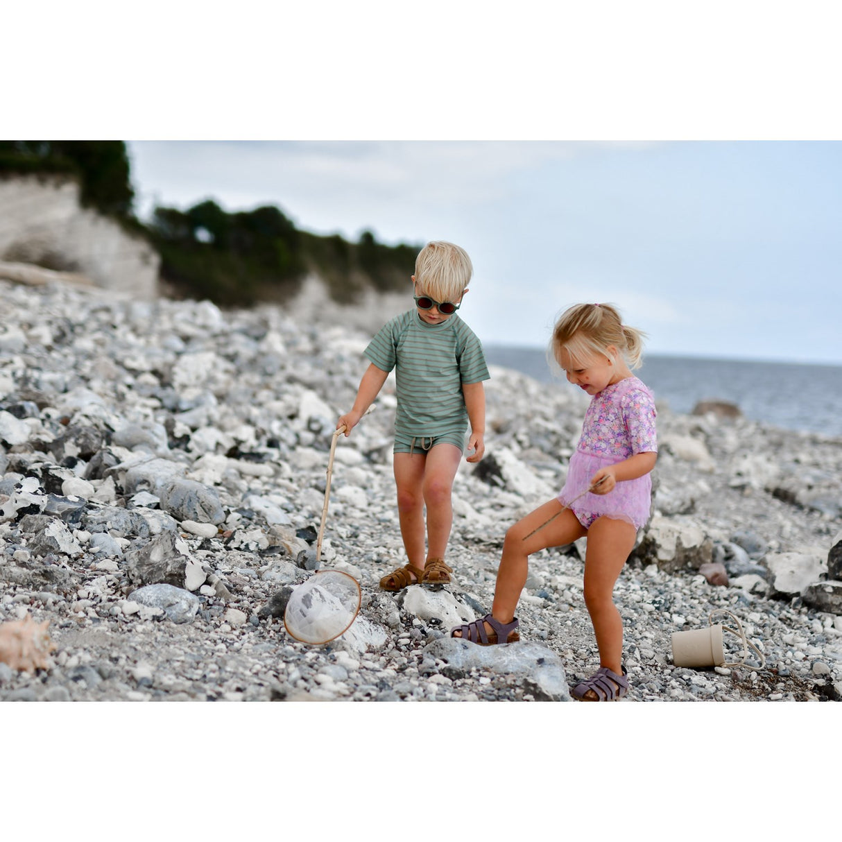 Mikk-Line Green Bay AOP UV Bade Trøje Resirkulert