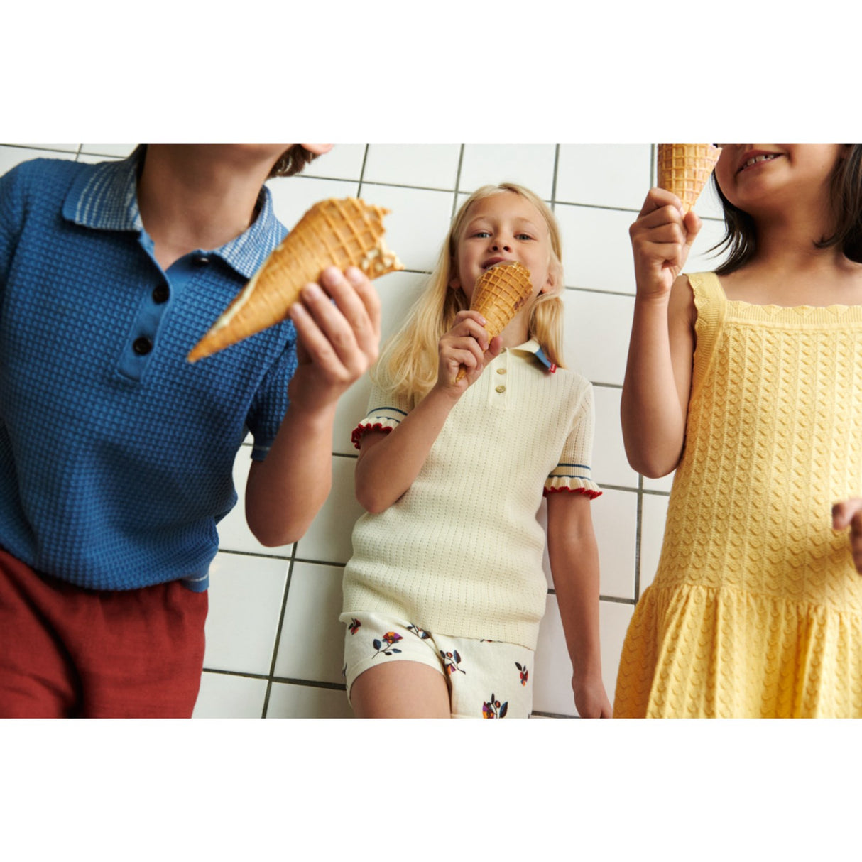 FUB washed indigo Structure Polo