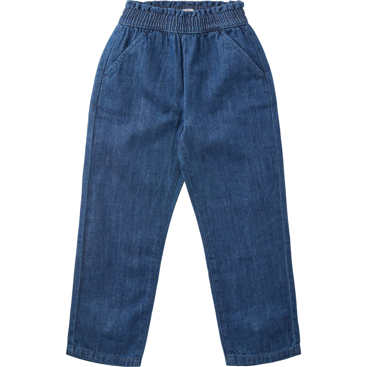 Copenhagen Colors Dark Indigo Blue Washed Organic Chinos M. Bow Regular Fit