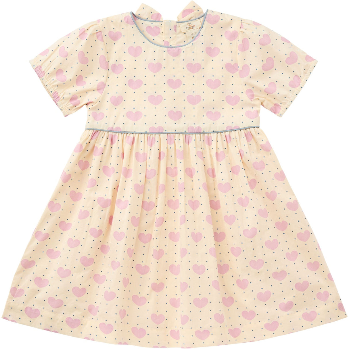 COPENHAGEN COLORS Heart Aop Heart & Dots Kjole