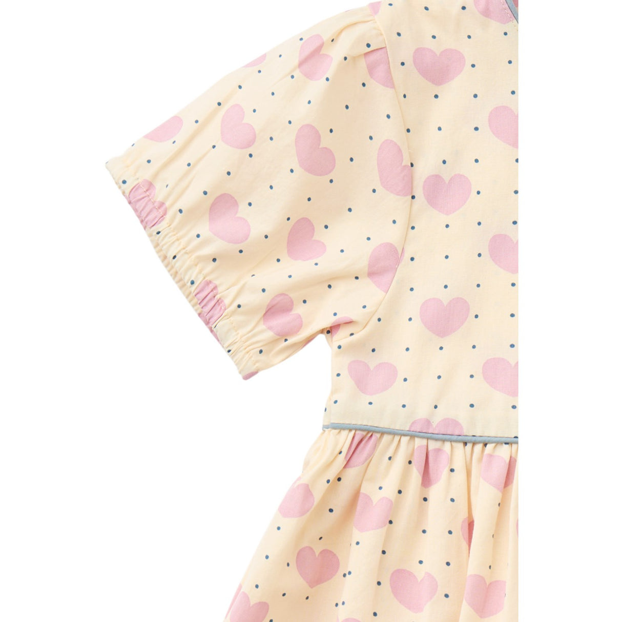 COPENHAGEN COLORS Heart Aop Heart & Dots Kjole