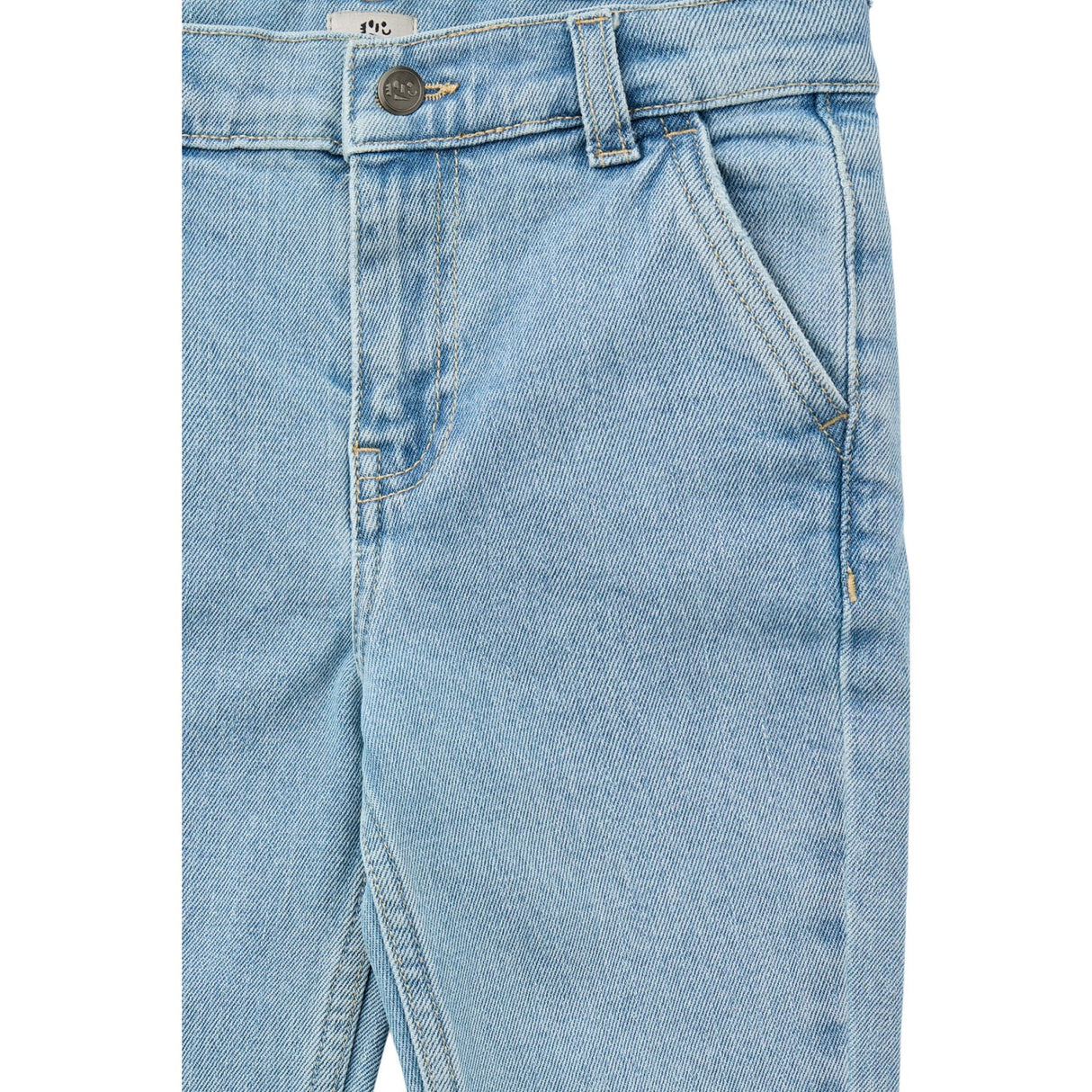 COPENHAGEN COLORS Lt. Blue Washed Organic Denim Chinos Bukser - Slim Fit