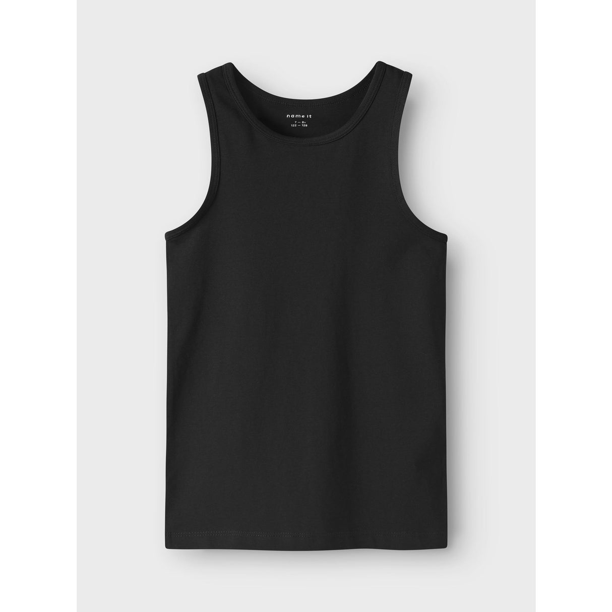 Name It Black Tank Topp 4-Pakke Black White Solid Noos